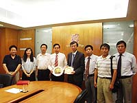 Prof. Zhao Junhai (4th from left), Vice-President of Chang’an University meets with Prof. Fung Tung (4th from right), Associate-Pro-Vice-Chancellor of CUHK